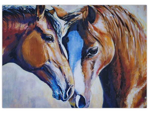 Obraz - Zakochane konie (70x50 cm)