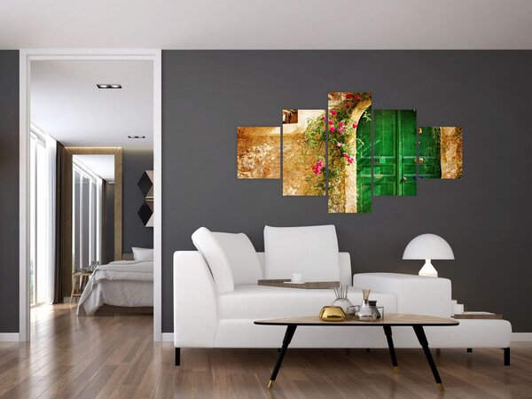 Obraz starych drzwi (125x70 cm)