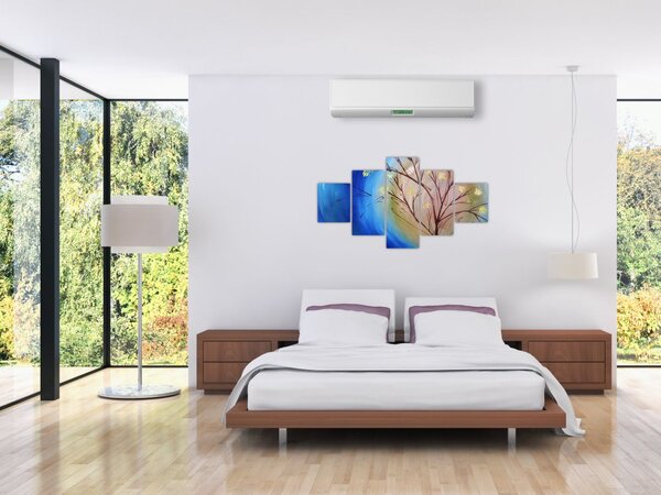 Obraz - Drzewo zakrywające słońce (125x70 cm)
