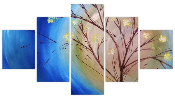 Obraz - Drzewo zakrywające słońce (125x70 cm)