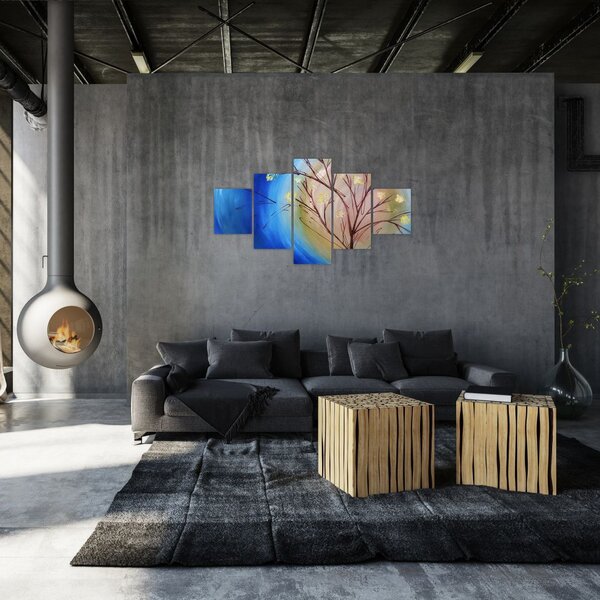 Obraz - Drzewo zakrywające słońce (125x70 cm)