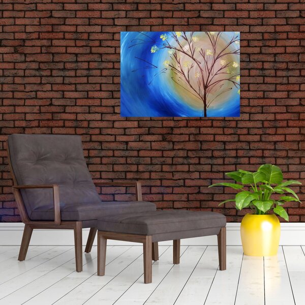 Obraz - Drzewo zakrywające słońce (70x50 cm)