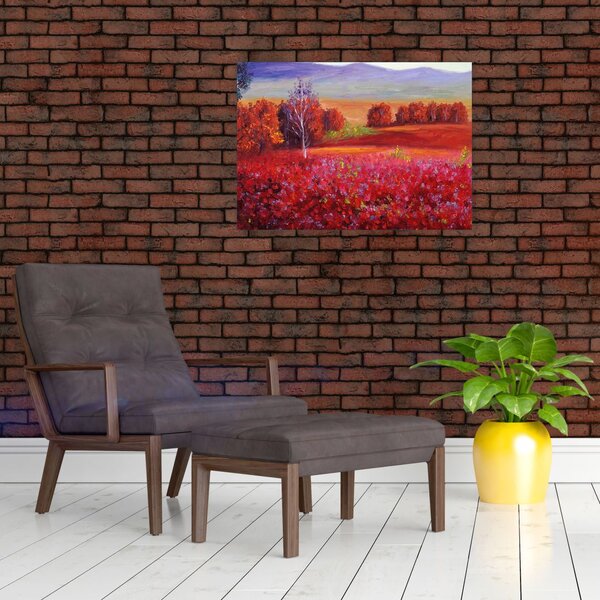 Obraz czerwonego krajobrazu (70x50 cm)