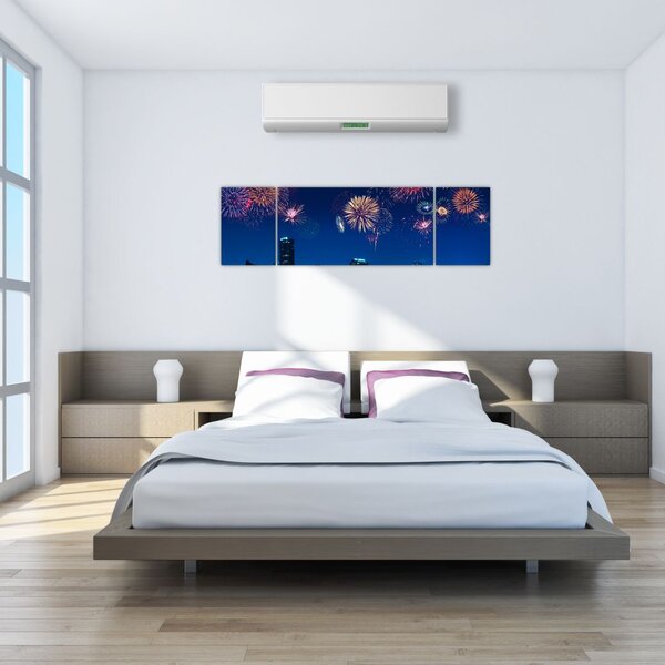 Obraz - Fajerwerki w Miami (170x50 cm)
