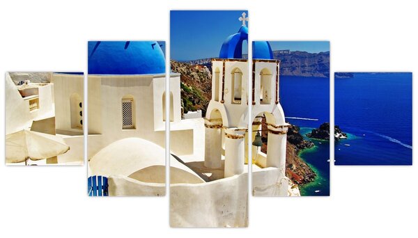 Obraz - Santorini, Grecja (125x70 cm)