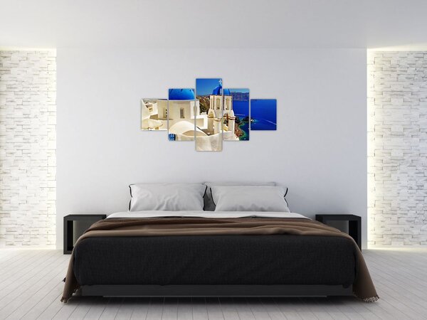 Obraz - Santorini, Grecja (125x70 cm)