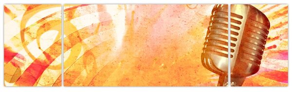 Obraz - Mikrofon retro (170x50 cm)