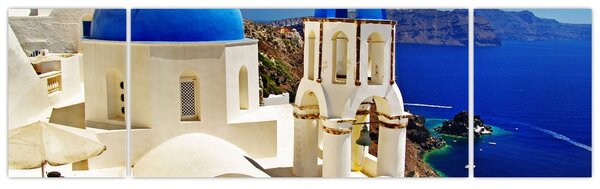 Obraz - Santorini, Grecja (170x50 cm)