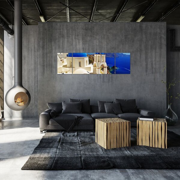 Obraz - Santorini, Grecja (170x50 cm)