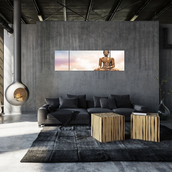 Obraz - Budda nadzorujący ziemię (170x50 cm)