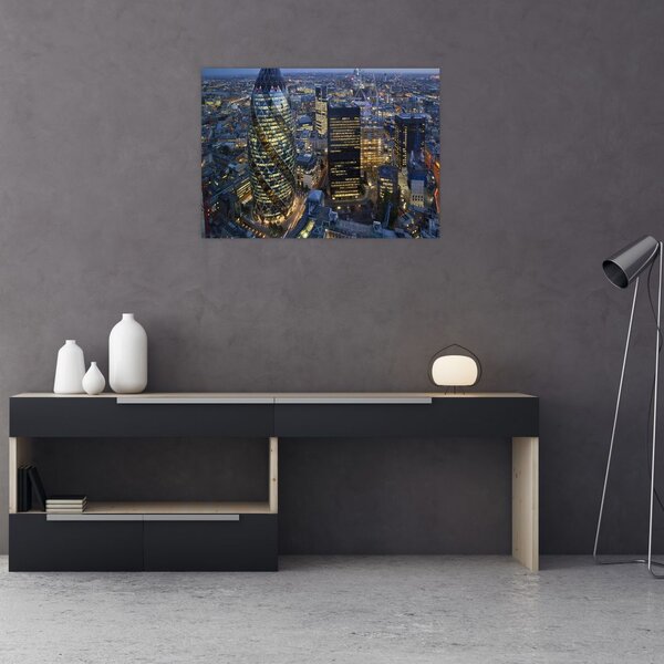 Obraz - Wieczorna panorama Londynu (70x50 cm)
