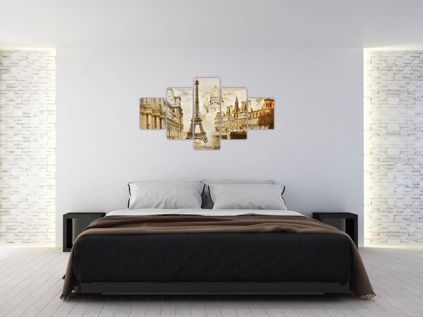Obraz - Zabytki Paryża (125x70 cm)