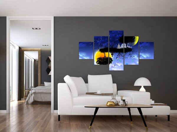 Obraz - Odbicie równowagi (125x70 cm)