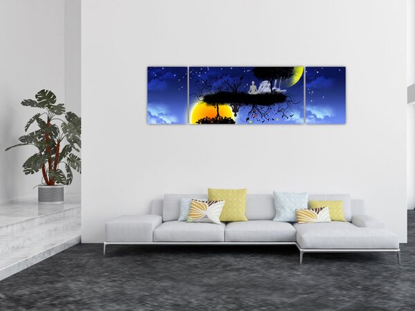 Obraz - Odbicie równowagi (170x50 cm)