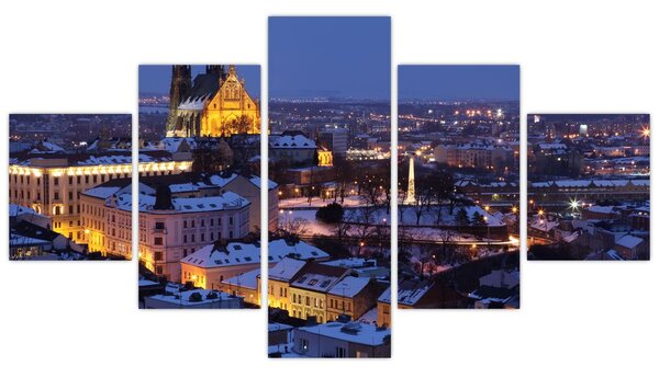 Obraz - Katedra św. Piotra i Pawła, Brno, Czechy (125x70 cm)