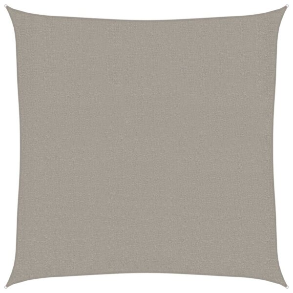 Żagiel przeciwsłoneczny, 160 g/m², jasnoszary, 2x2 m, hdpe