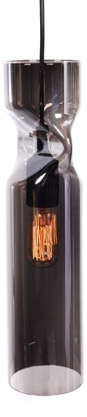 NOWOCZESNA LAMPA WISZĄCA SZKLANA SZARA VARIUS