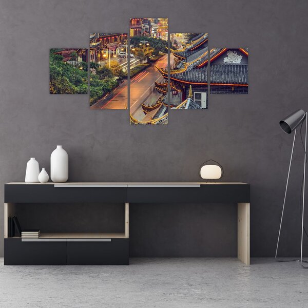 Obraz - Qintai Road, Chengdu, Chiny (125x70 cm)
