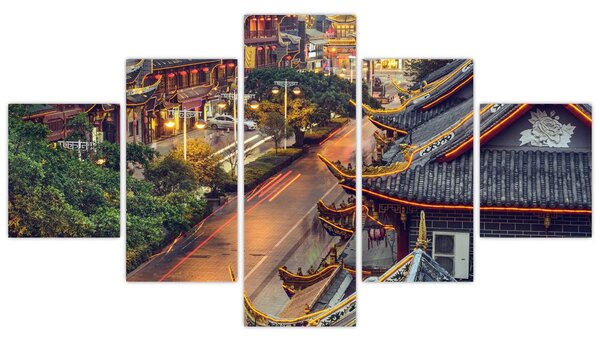 Obraz - Qintai Road, Chengdu, Chiny (125x70 cm)