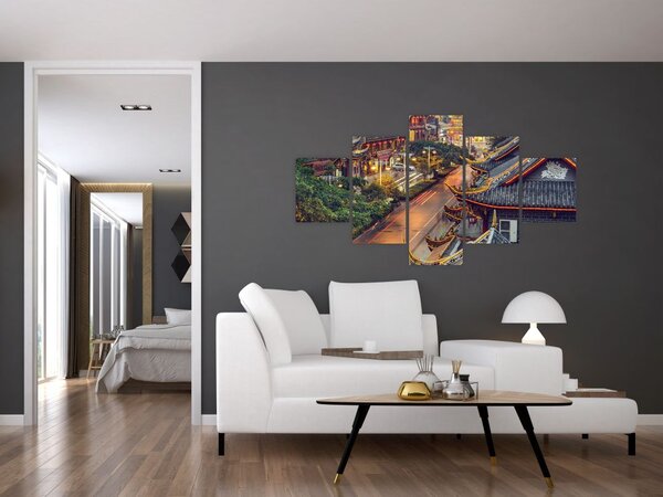 Obraz - Qintai Road, Chengdu, Chiny (125x70 cm)
