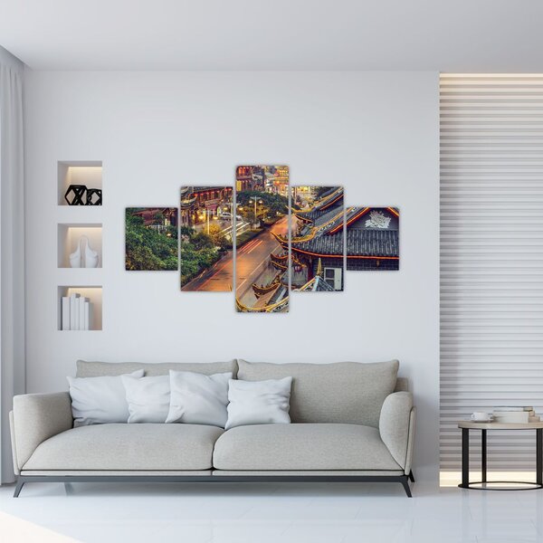 Obraz - Qintai Road, Chengdu, Chiny (125x70 cm)
