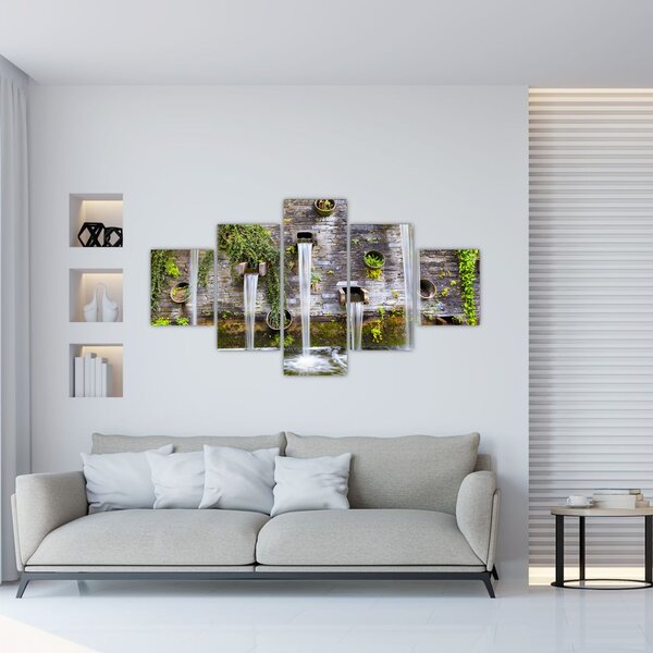 Obraz - Kamienny mur, Hamburg, Niemcy (125x70 cm)