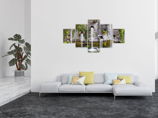Obraz - Kamienny mur, Hamburg, Niemcy (125x70 cm)