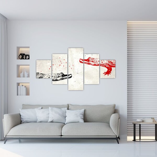 Obraz - Krokodyle (125x70 cm)