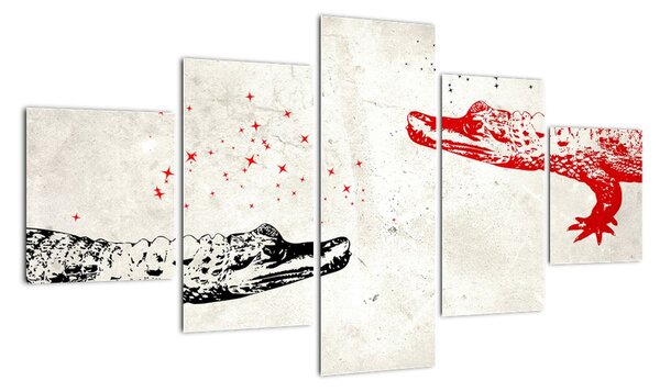 Obraz - Krokodyle (125x70 cm)