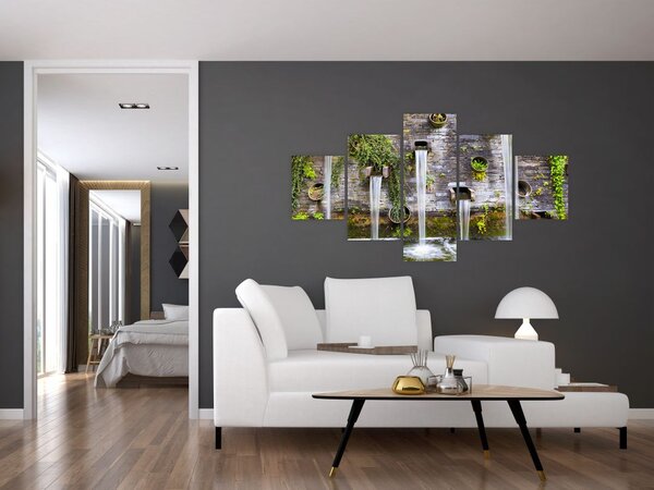 Obraz - Kamienny mur, Hamburg, Niemcy (125x70 cm)