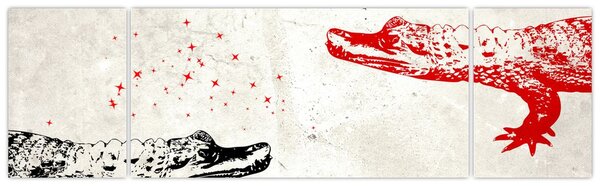 Obraz - Krokodyle (170x50 cm)