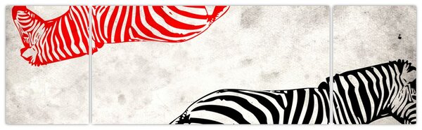 Obraz - Zebry (170x50 cm)
