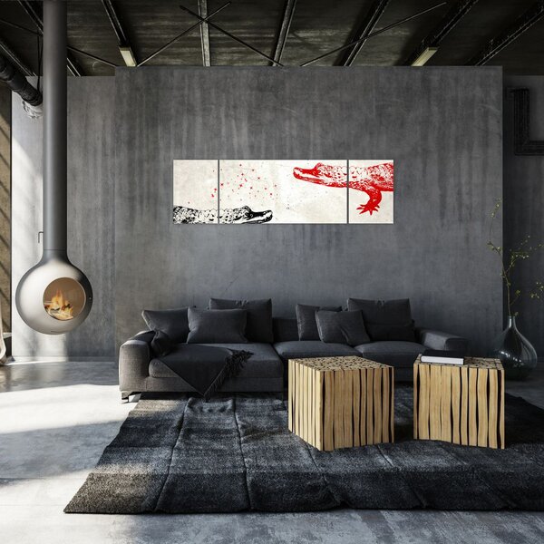 Obraz - Krokodyle (170x50 cm)