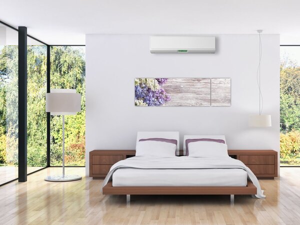 Obraz bzu na drewnie (170x50 cm)