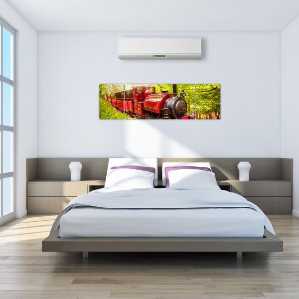 Obraz pociągu parowego (170x50 cm)