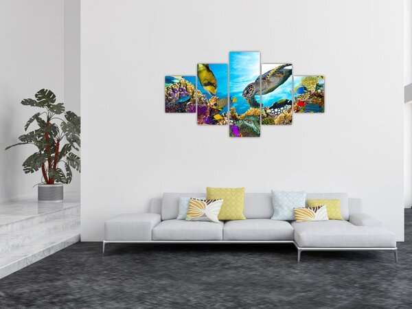 Obraz rafy koralowej (125x70 cm)