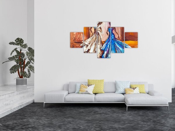 Obraz - tancerz, obraz olejny (125x70 cm)