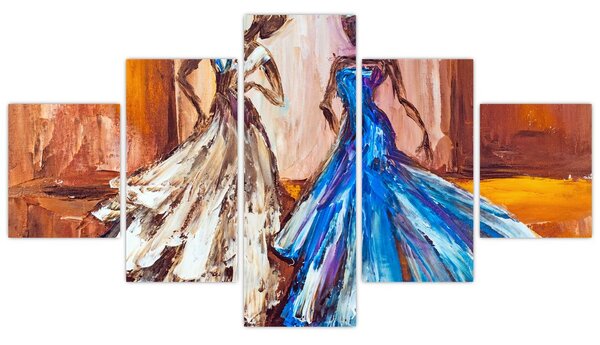 Obraz - tancerz, obraz olejny (125x70 cm)
