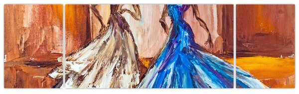 Obraz - tancerz, obraz olejny (170x50 cm)