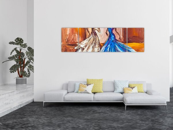 Obraz - tancerz, obraz olejny (170x50 cm)