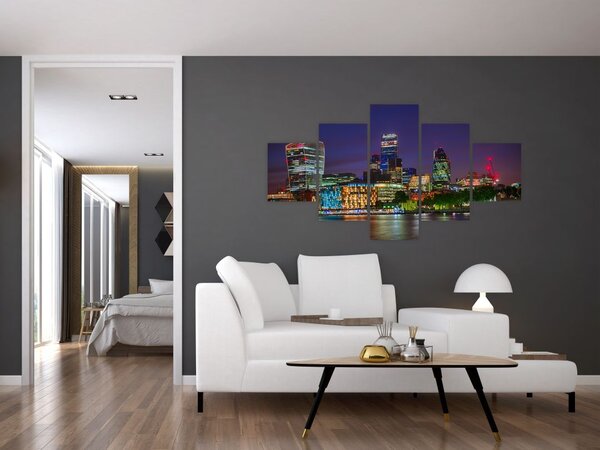 Obraz - Londyn wieczorem (125x70 cm)