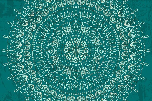 Tapeta kreślona Mandala