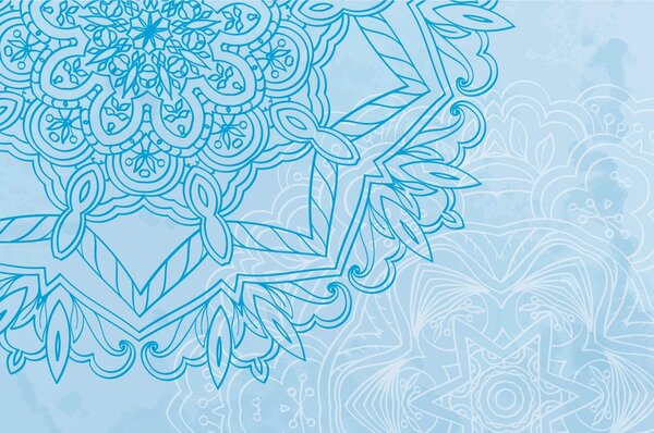 Tapeta Mandala w zimowej odsłonie