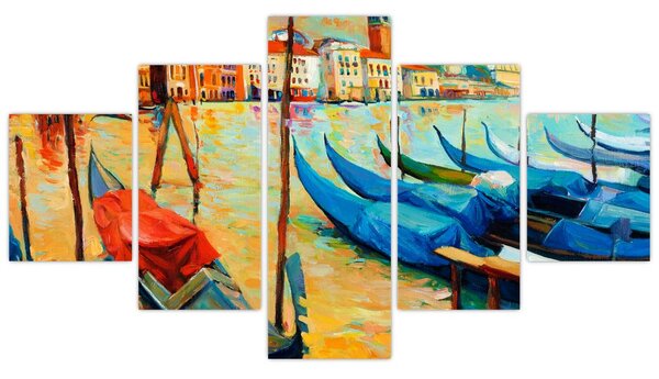 Obraz - Port w Wenecji (125x70 cm)