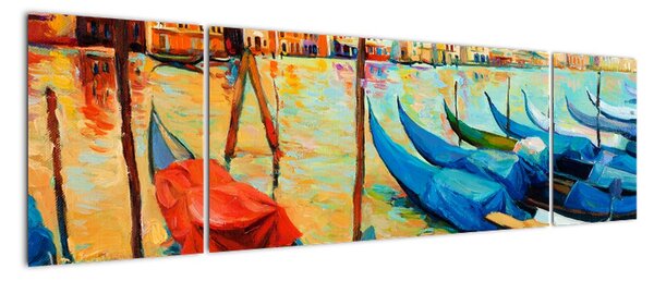 Obraz - Port w Wenecji (170x50 cm)