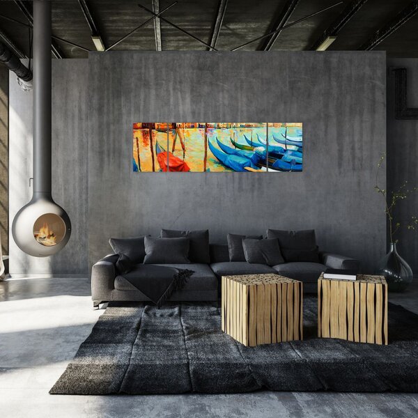 Obraz - Port w Wenecji (170x50 cm)