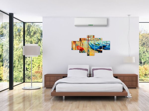 Obraz - Port w Wenecji (125x70 cm)