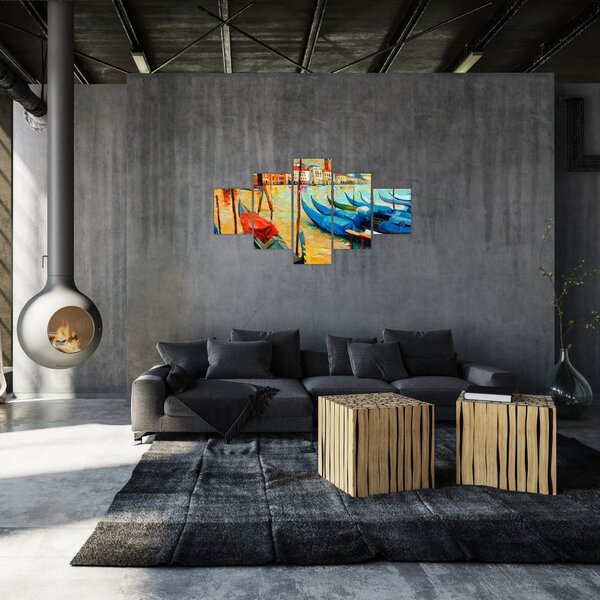 Obraz - Port w Wenecji (125x70 cm)