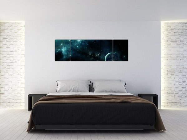 Obraz - Życie w kosmosie (170x50 cm)
