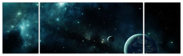 Obraz - Życie w kosmosie (170x50 cm)